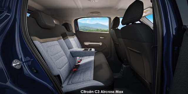 Citroen C3 Aircross 1.2T Max Citroen-C3-AirCross-Max-Rear-seat-with-armrest-open--2024.07-za.jpg